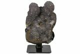 Amethyst Stalactite Formation With Metal Stand - Uruguay #128080-1